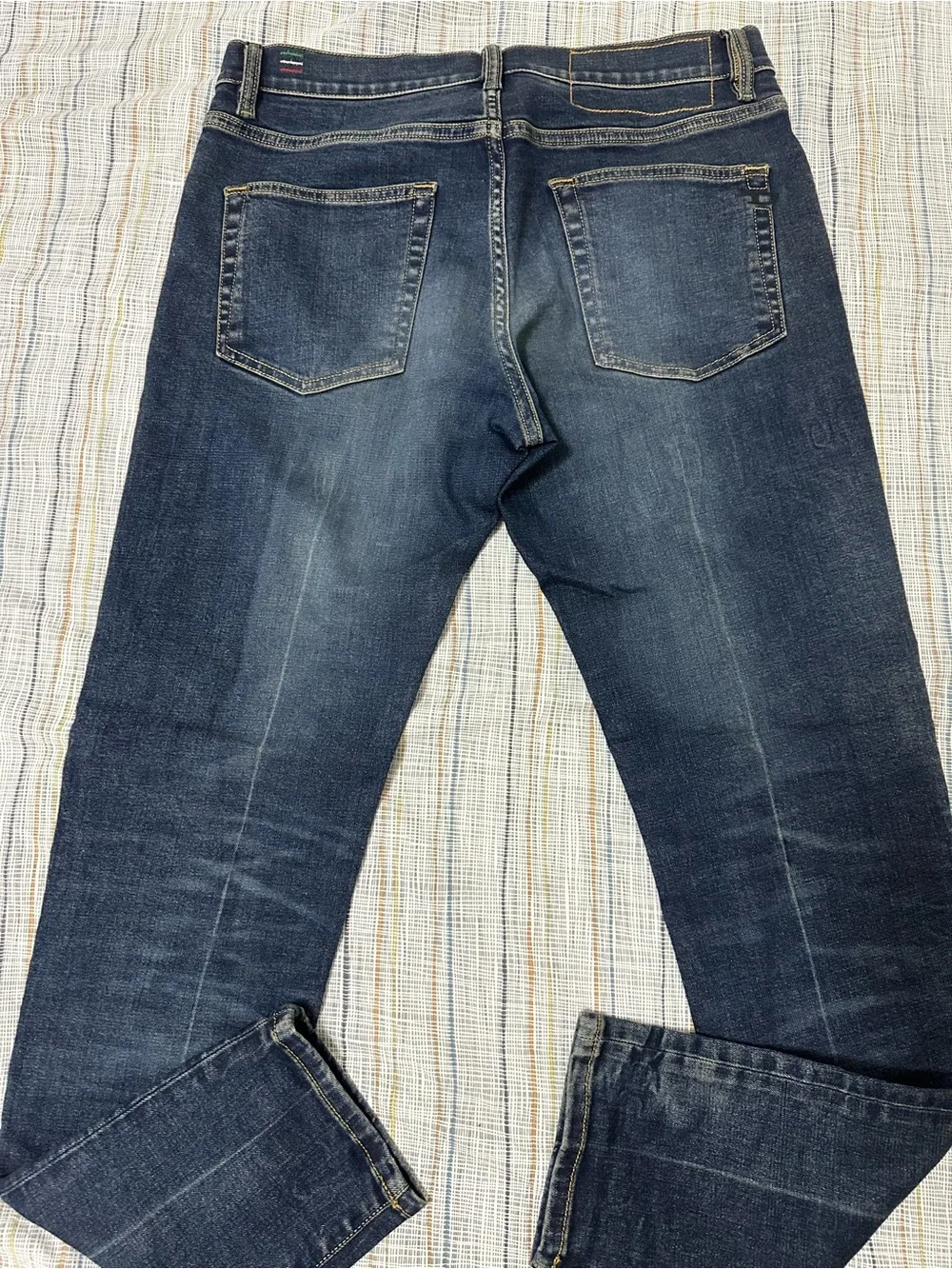 Diesel D-Strukt Men's Dark Blue Washed Denim Jeans